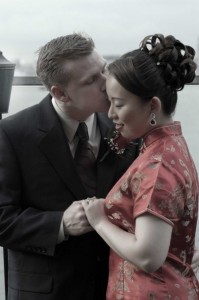 kiss at reception