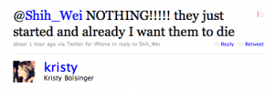 @Kristy Bolsinger's tweet re: ListNotify @Kristy Bolsinger's tweet re: ListNotify